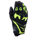 Alpinestars SP-R PRO Motorcycle Short Sports Leather Gloves (Black/Yellow Fluo)