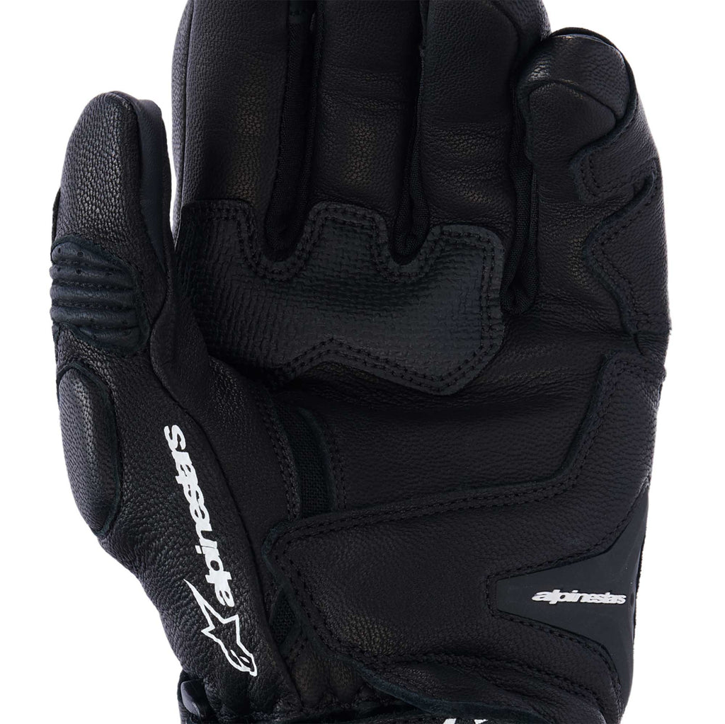 Alpinestars SP-9 Motorcycle Sports Leather Gloves (Black/White)