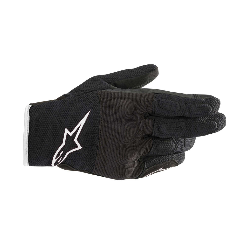 Alpinestars Women's S-Max Stella Drystar WP Motorcycle Short Gloves (Black/White)