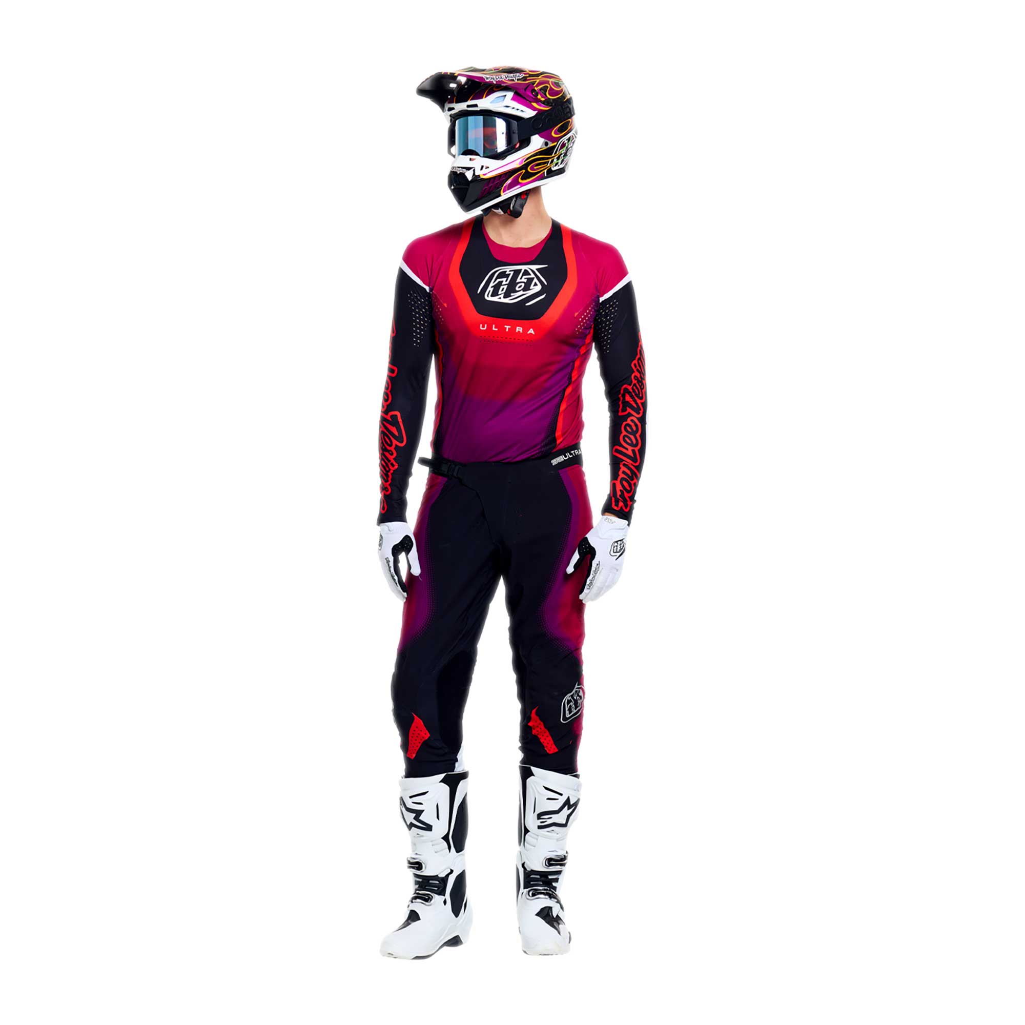 Troy Lee Designs MX | SX Jersey & Pant Kit Deal SE ULTRA VISION (Fuchsia / Black)