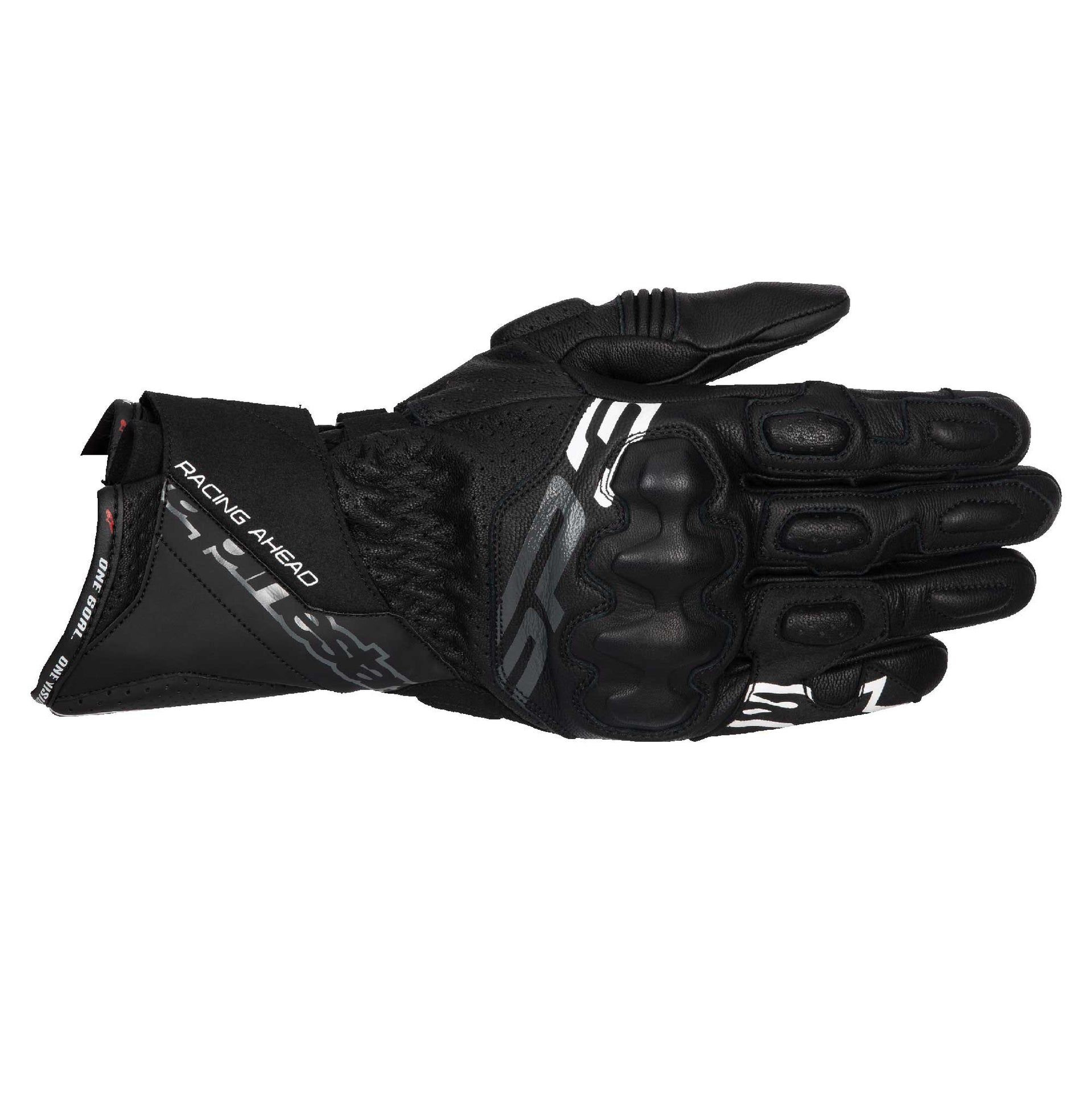Alpinestars SP-3 Motorcycle Sports Leather Gloves (Black)