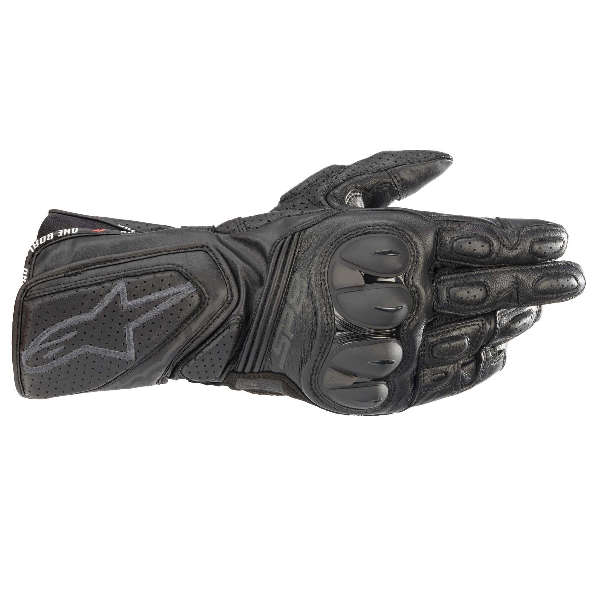 Alpinestars SP-8 V3 Motorcycle Sports Leather Gloves (Black/Black)
