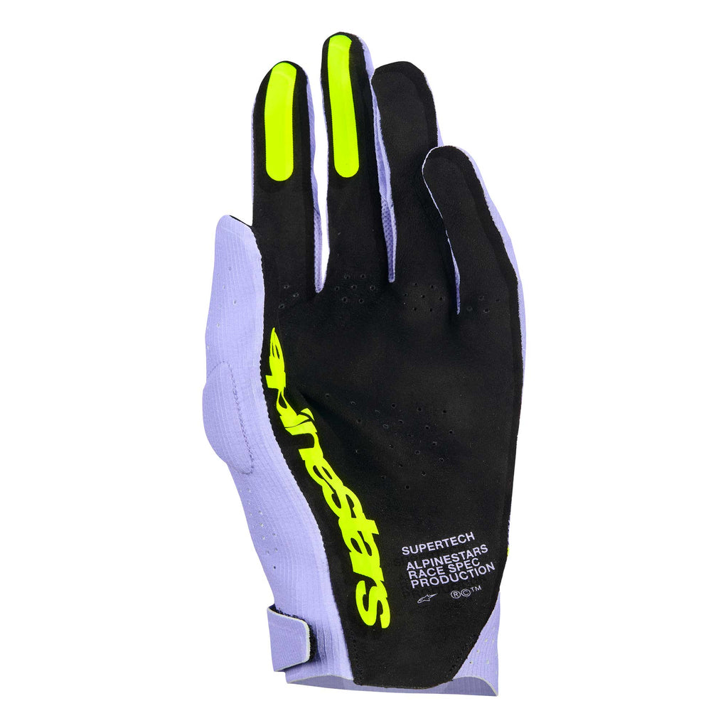 Alpinestars SuperTech MX Gloves (Lavender/Violet/Yellow Fluo)