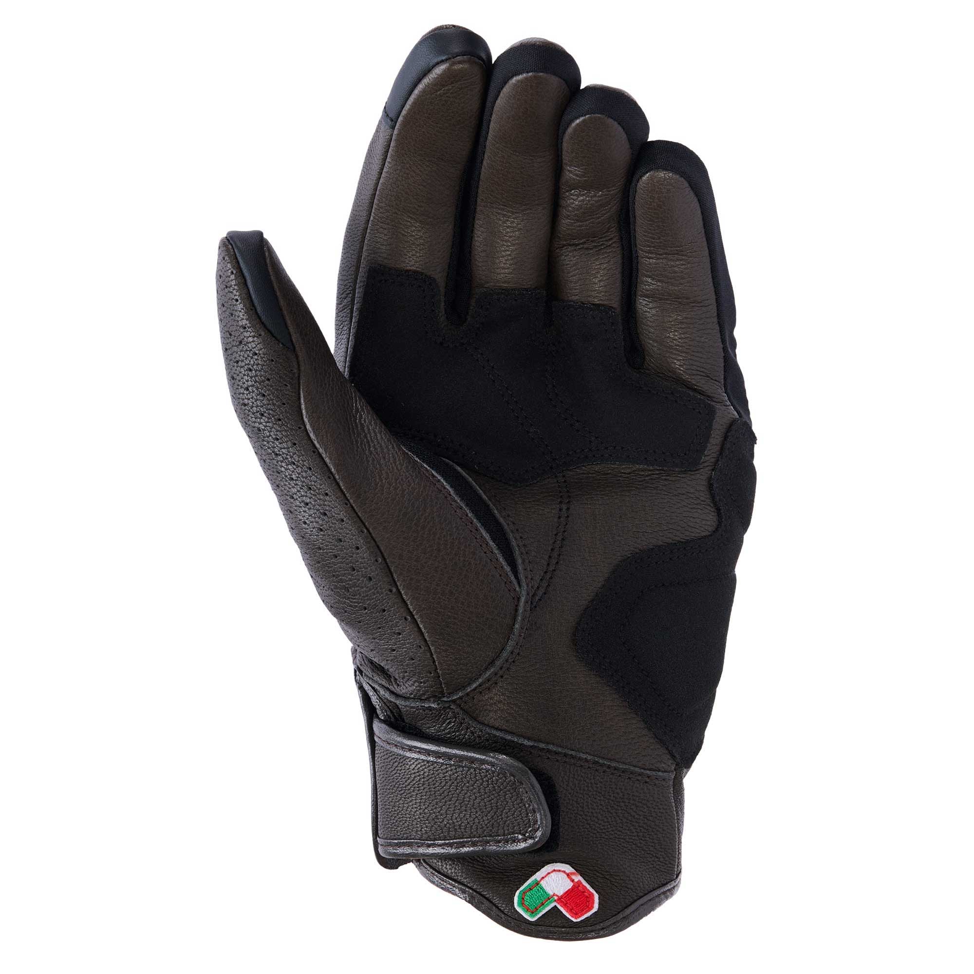 Alpinestars MUSTANG V3 Motorcycle Urban Leather Gloves (Dark Brown/Black)