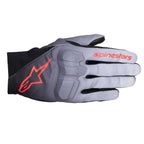 Alpinestars Women's REEF V2 Motorcycle Short Textile Gloves (Grey/Black/Pink Fluo)