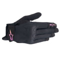 Alpinestars Women's Stated Air Motorcycle Short Gloves (Black/Yellow/Pink)