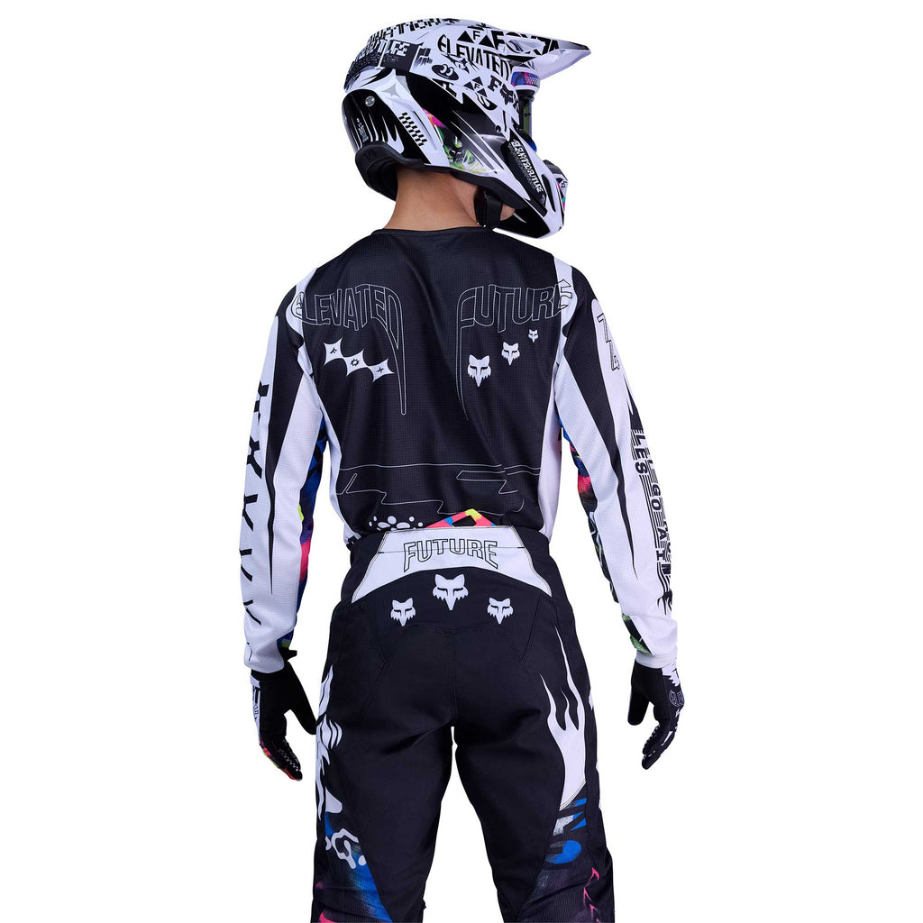FOX Racing 180 IMAGE COSMO MX Jersey & Pant Kit Deal (White/Black)