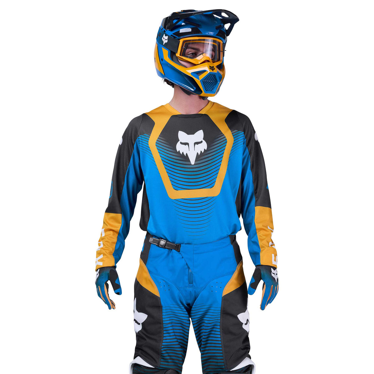 FOX Racing 180 COLLECT MX Gear Set (Blue/Tangerine/Black)