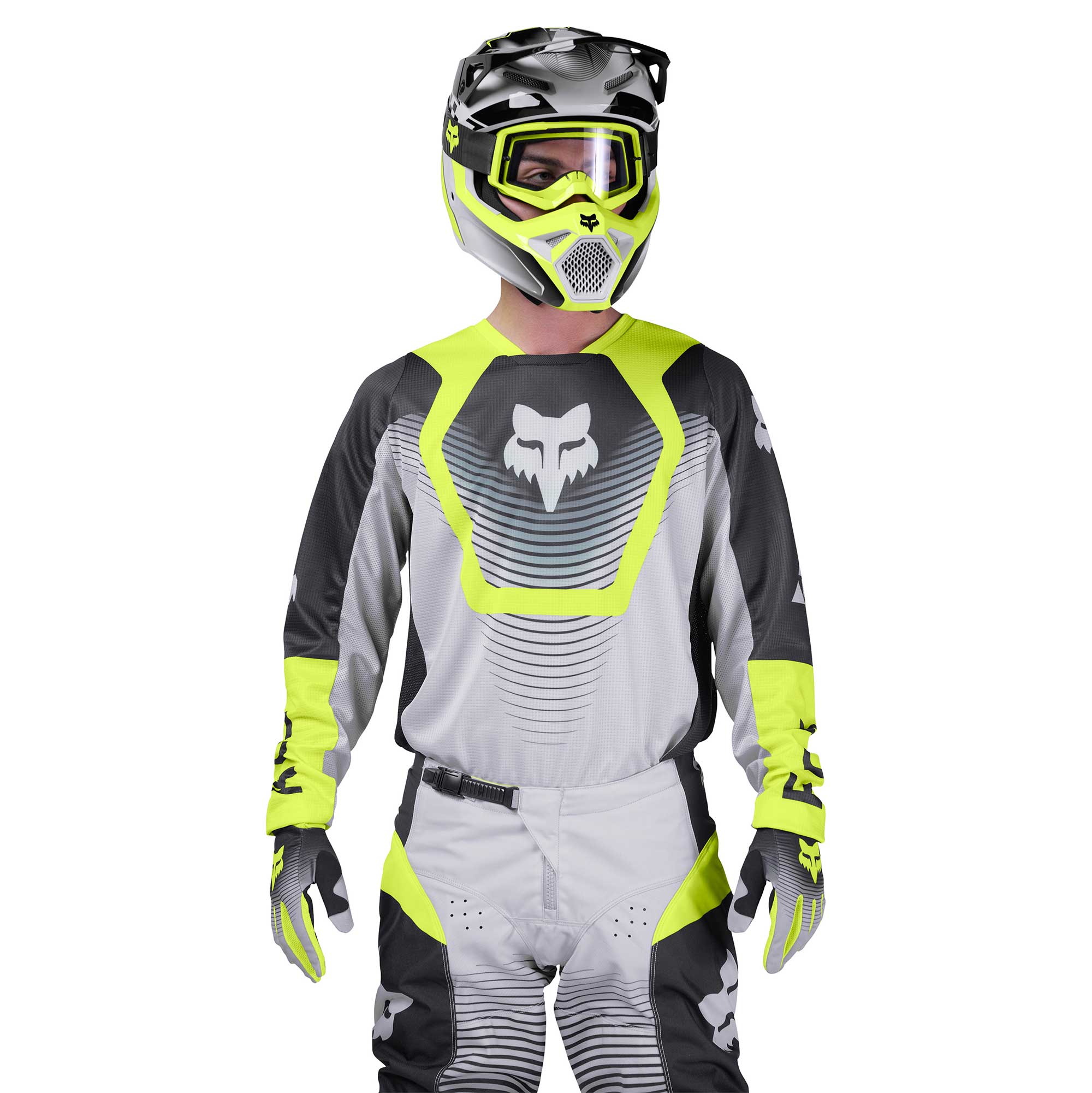 FOX 180 COLLECT MX Gear Set (Grey/Fluo Yellow/Black)