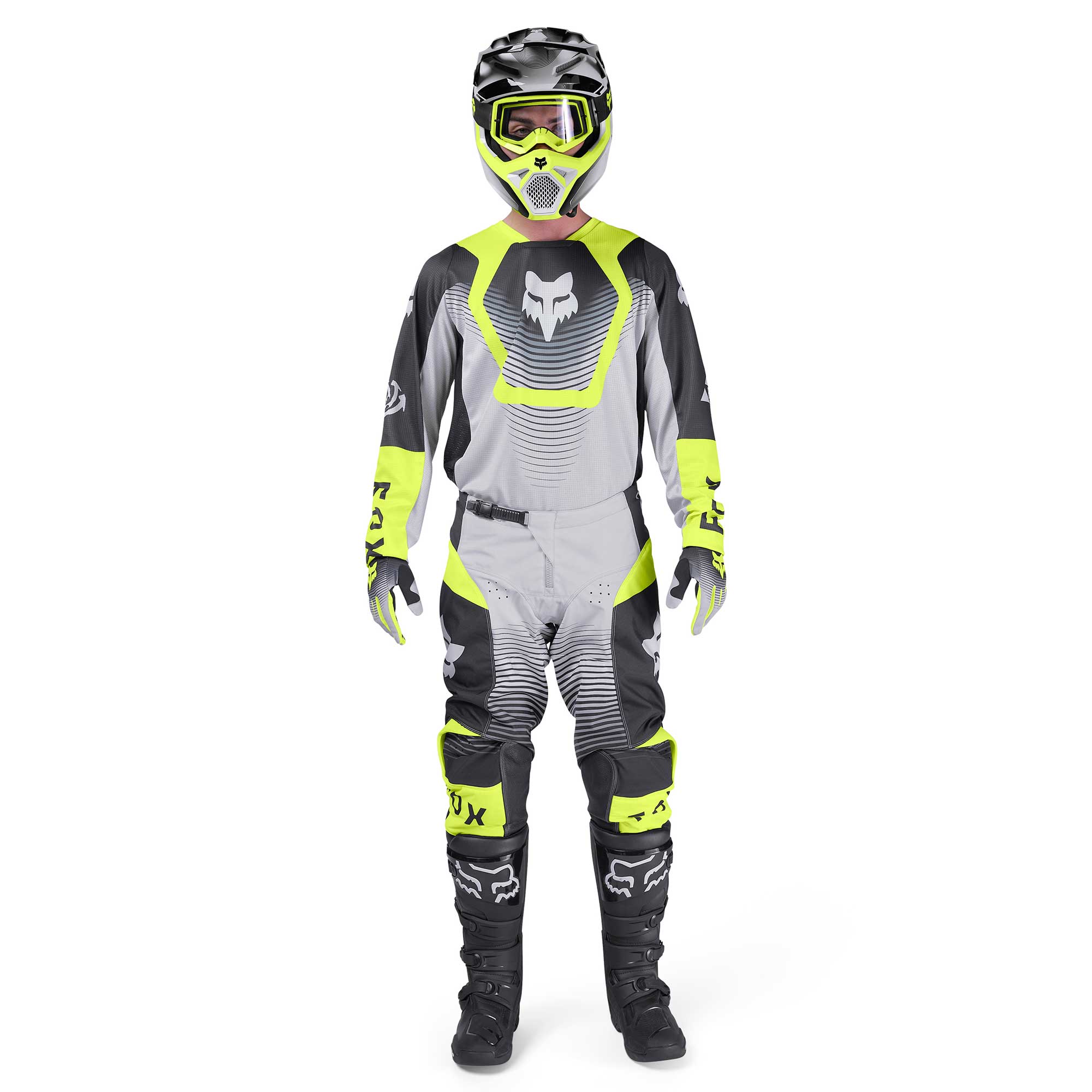 FOX 180 COLLECT MX Gear Set (Grey/Fluo Yellow/Black)