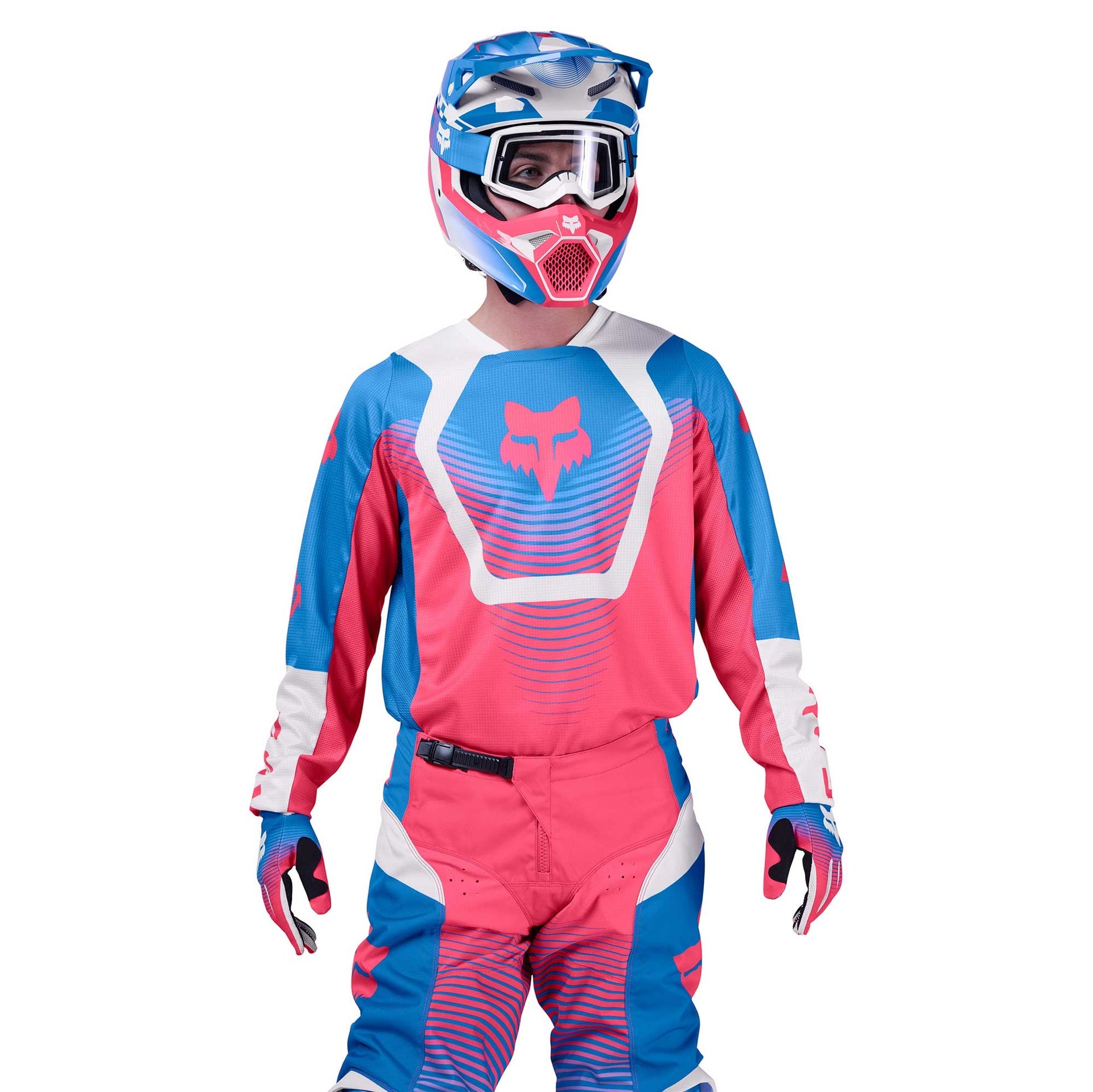 FOX 180 COLLECT MX Jersey (Blue/Pink/White)