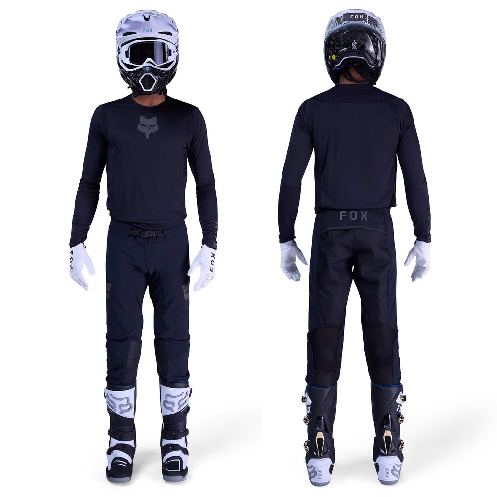FOX Racing MX | SX FLEXAIR BLACKOUT MX Jersey & Pant Kit Deal (Black)