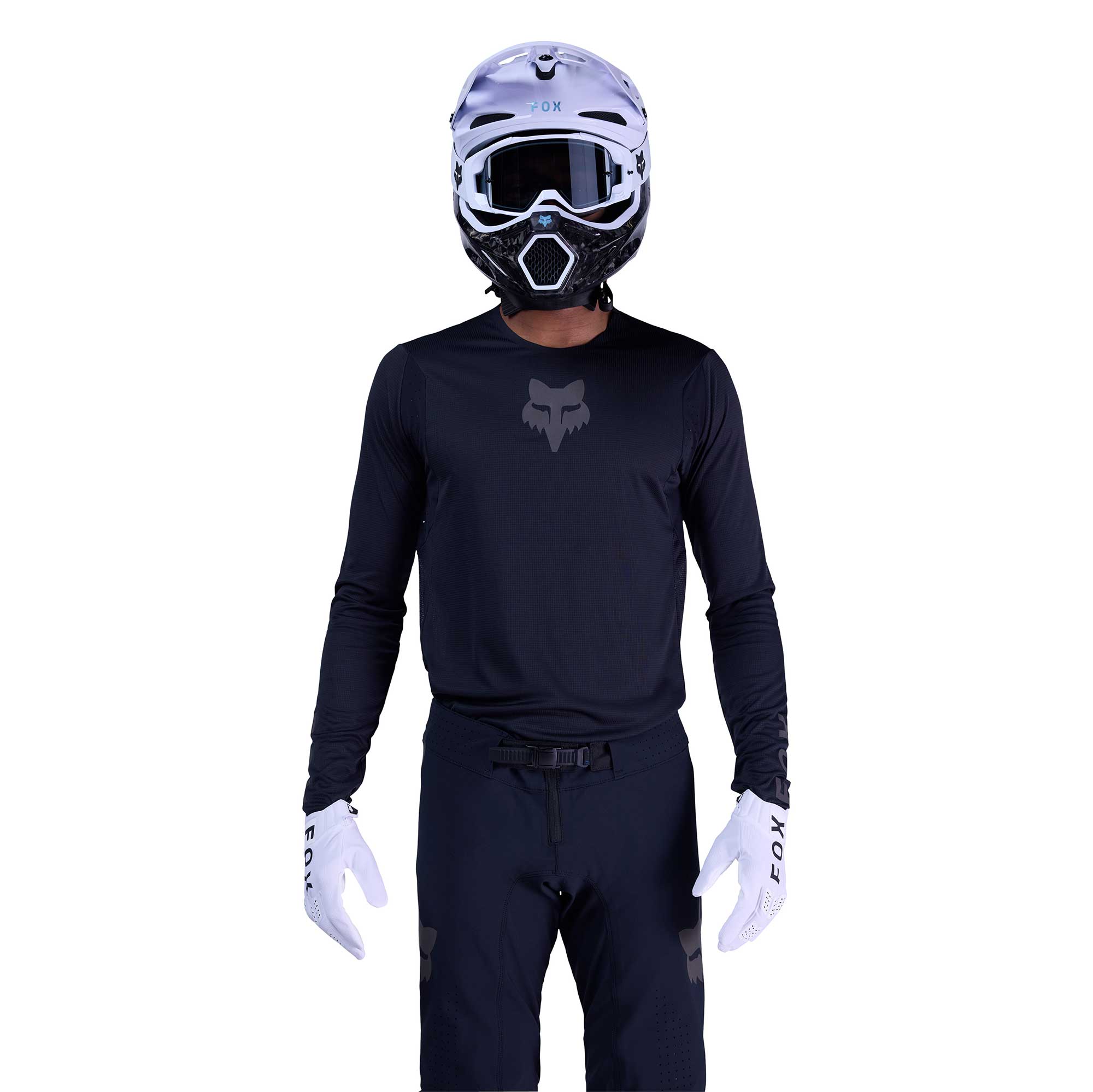 FOX Racing MX | SX FLEXAIR BLACKOUT MX Jersey & Pant Kit Deal (Black)