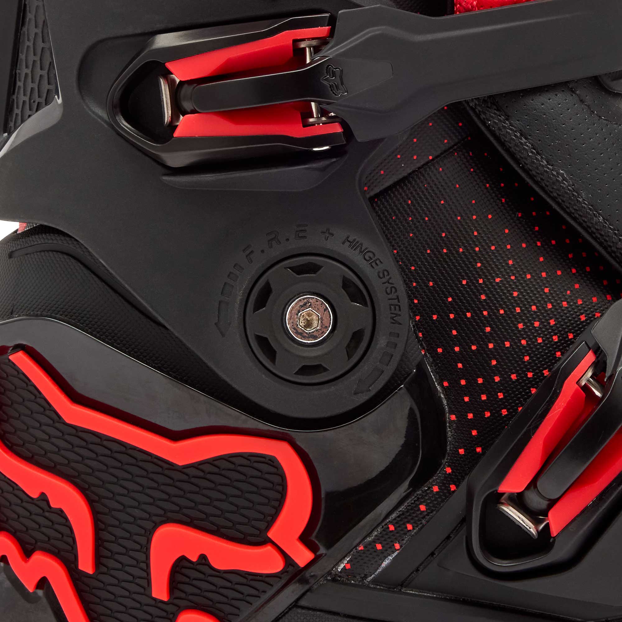 FOX Racing Motocross Boots - INSTINCT 2.0 (Fluo Red)
