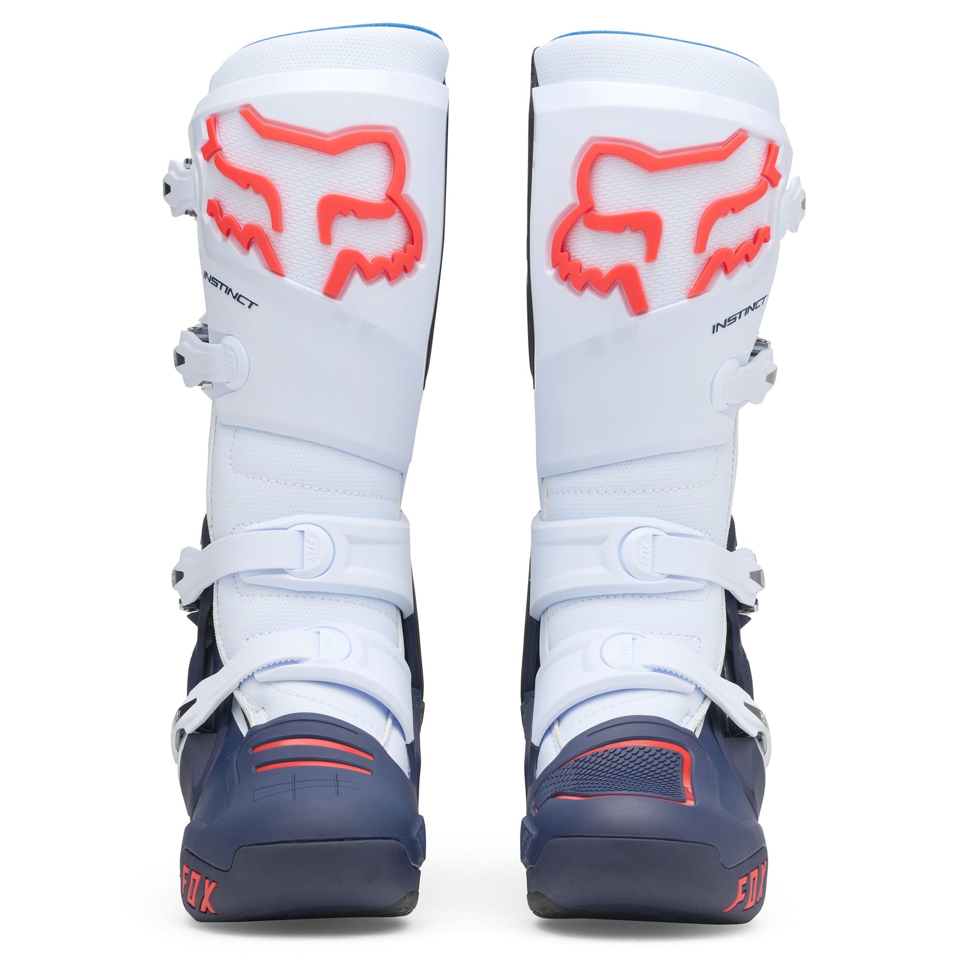 FOX Racing INSTINCT 2.0 Motocross Boots (Midnight Blue/White)