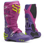 FOX Racing INSTINCT 2.0 Motocross Boots (Purple Lava/Yellow Fluo)