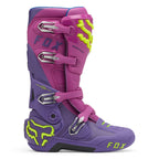 FOX Racing INSTINCT 2.0 Motocross Boots (Purple Lava/Yellow Fluo)