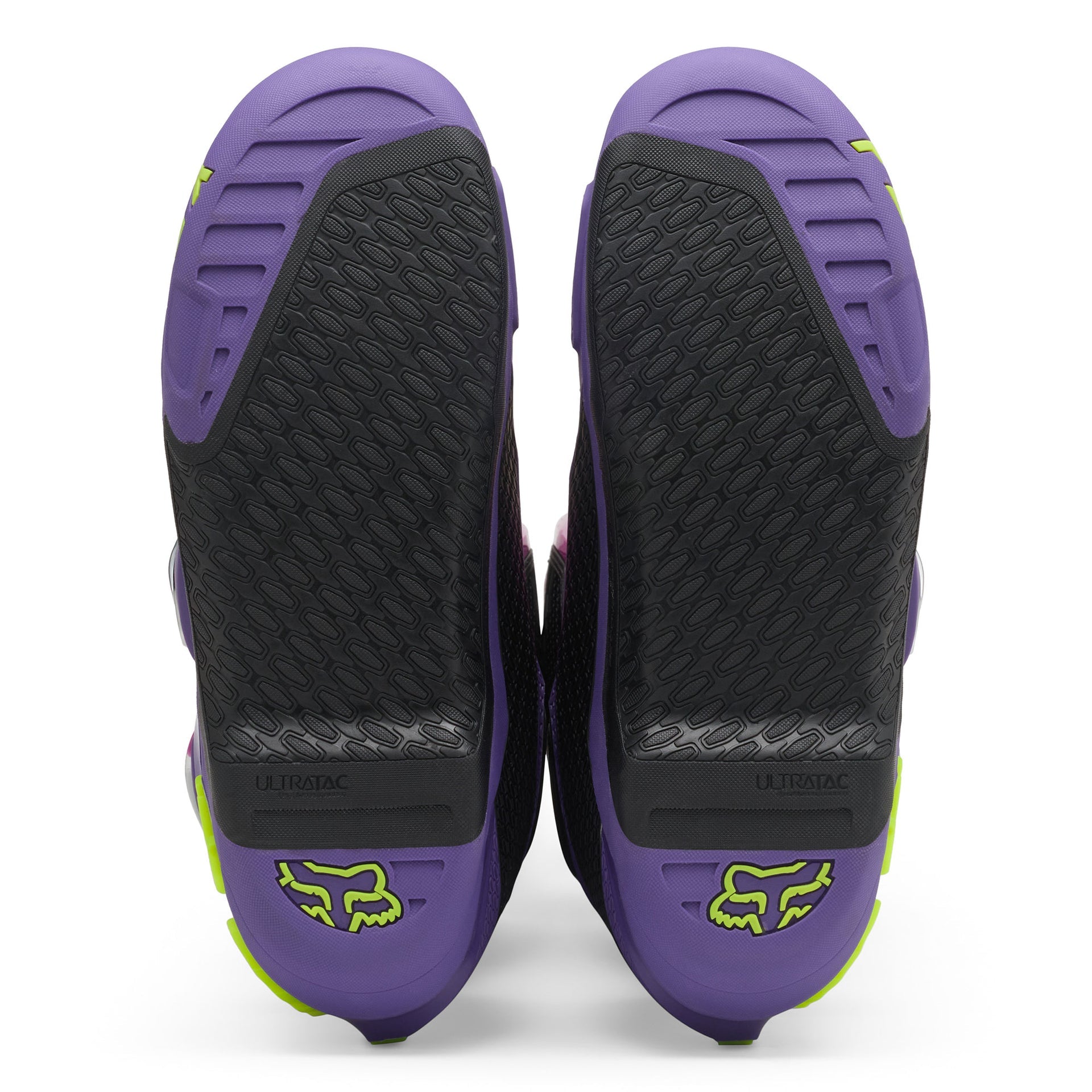 FOX Racing INSTINCT 2.0 Motocross Boots (Purple Lava/Yellow Fluo)