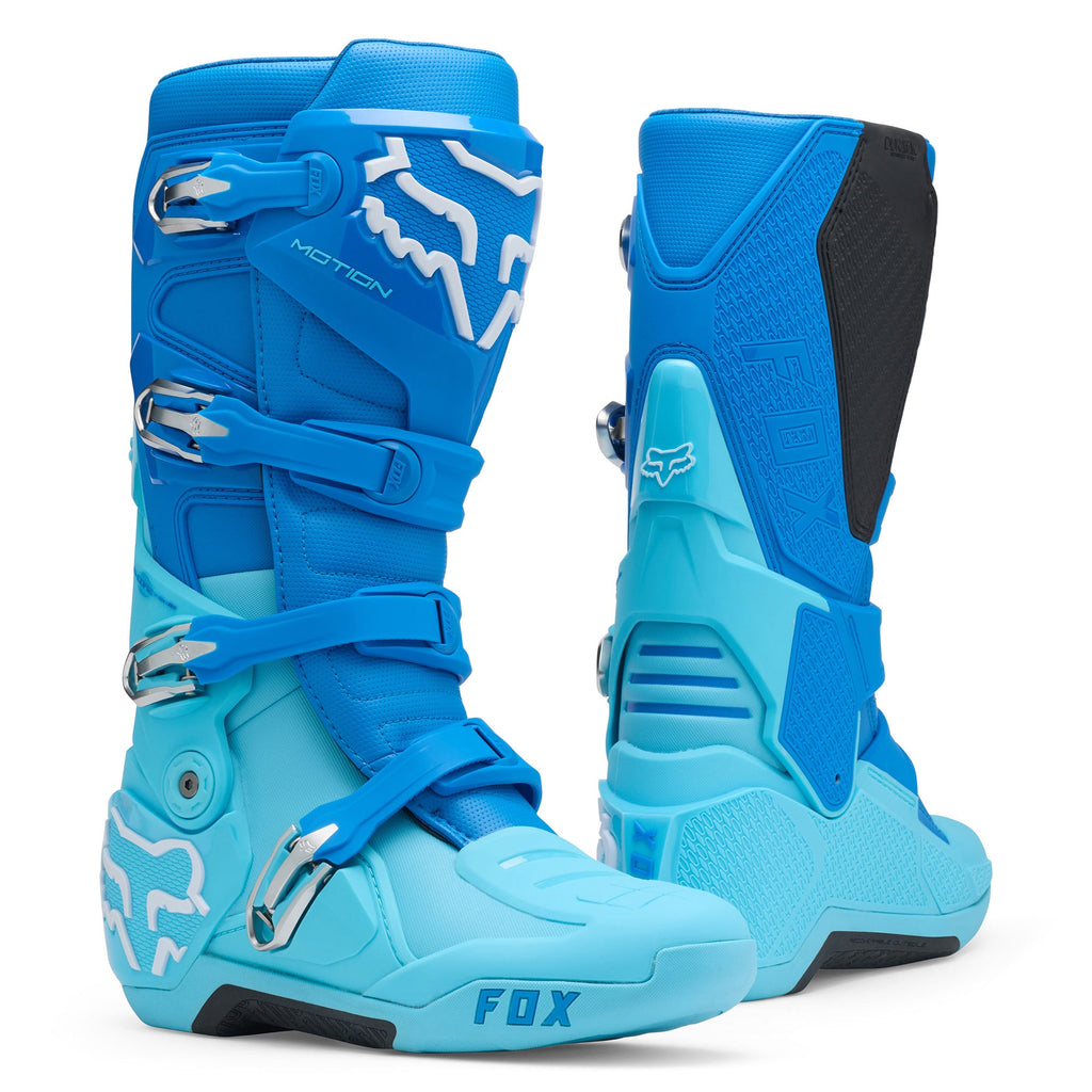 FOX Racing MOTION 2.0 Motocross Boots (Blue Jewel/Aqua)