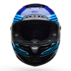 BELL Racestar DLX DASH Race | Road Helmet *Pro Tint Visor Inc* (Carbon/Black/Blue)