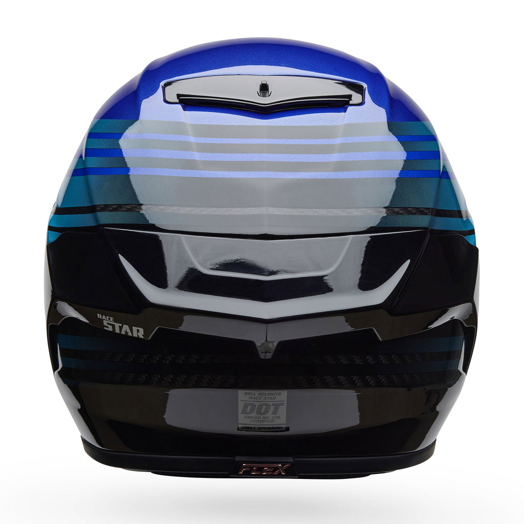 BELL Racestar DLX DASH Race | Road Helmet *Pro Tint Visor Inc* (Carbon/Black/Blue)
