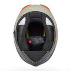 Bell Lithium MIPS BASH Motorcycle Helmet (Matt Grey/Olive/Orange)