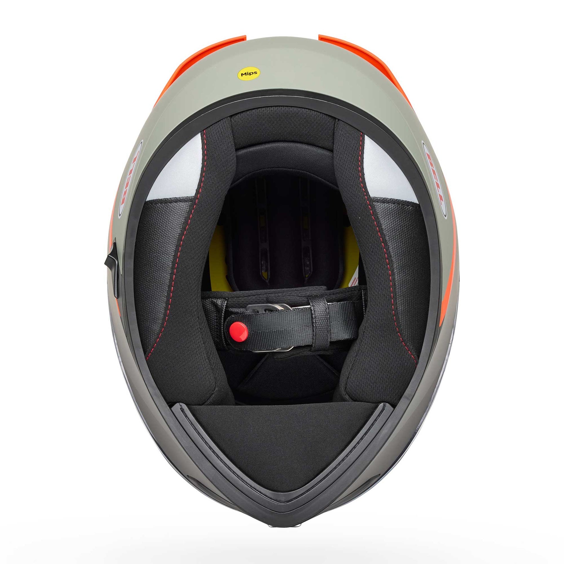 Bell Lithium MIPS BASH Motorcycle Helmet (Matt Grey/Olive/Orange)