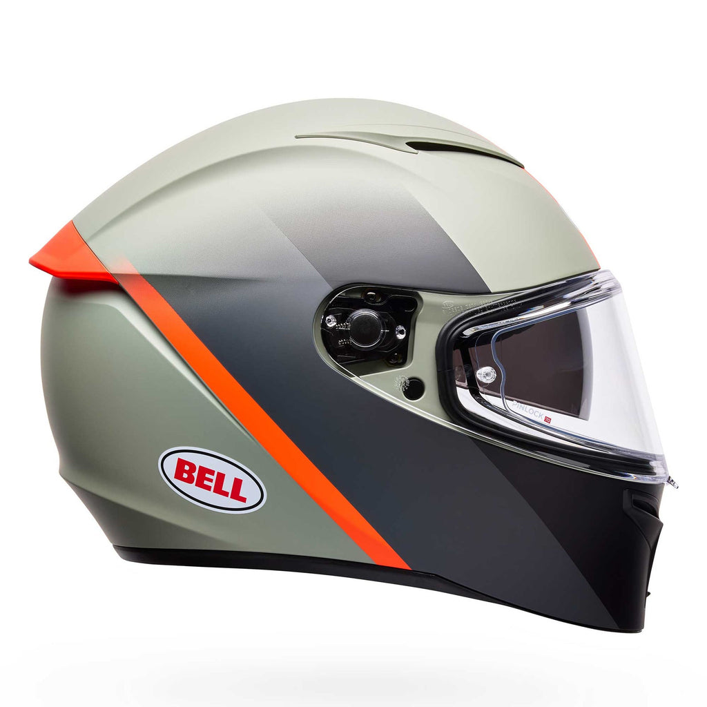 Bell Lithium MIPS BASH Motorcycle Helmet (Matt Grey/Olive/Orange)