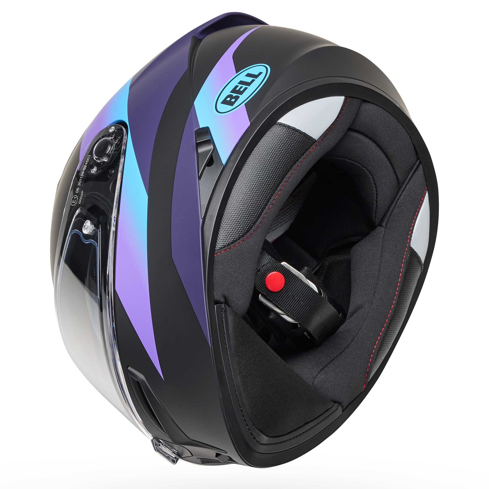BELL Lithium PASSION Motorcycle Helmet (Black/Purple)