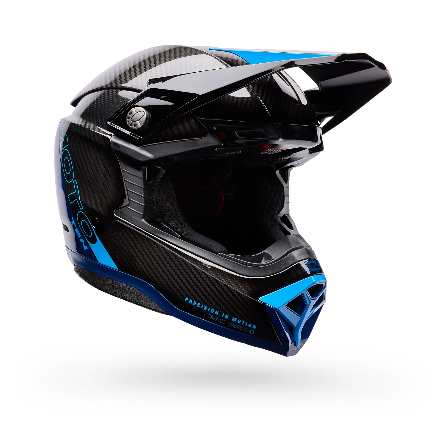 BELL Moto-10 SPHERICAL STRIKE MX | Enduro Helmet (Carbon/Blue)