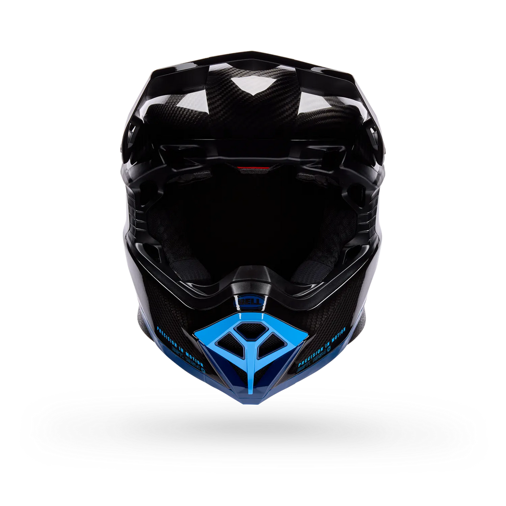 BELL Moto-10 SPHERICAL STRIKE MX | Enduro Helmet (Carbon/Blue)