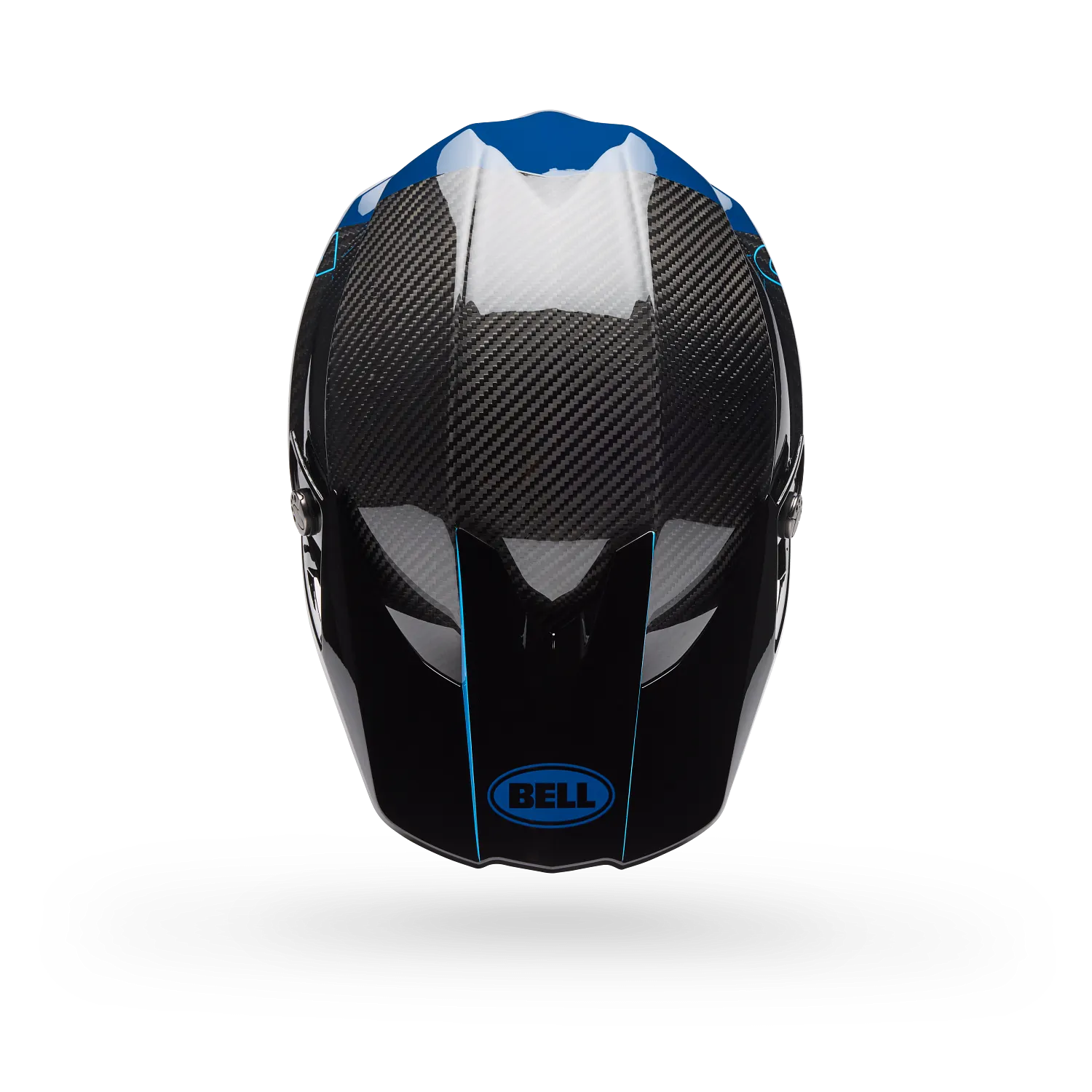 BELL Moto-10 SPHERICAL STRIKE MX | Enduro Helmet (Carbon/Blue)