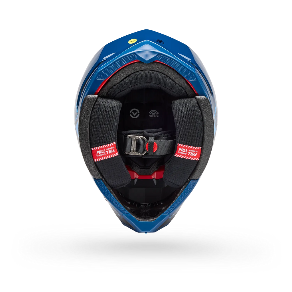BELL Moto-10 SPHERICAL STRIKE MX | Enduro Helmet (Carbon/Blue)