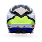 BELL Moto-10 SPHERICAL GRID MX | Enduro Helmet (Carbon/White/Blue/Green)