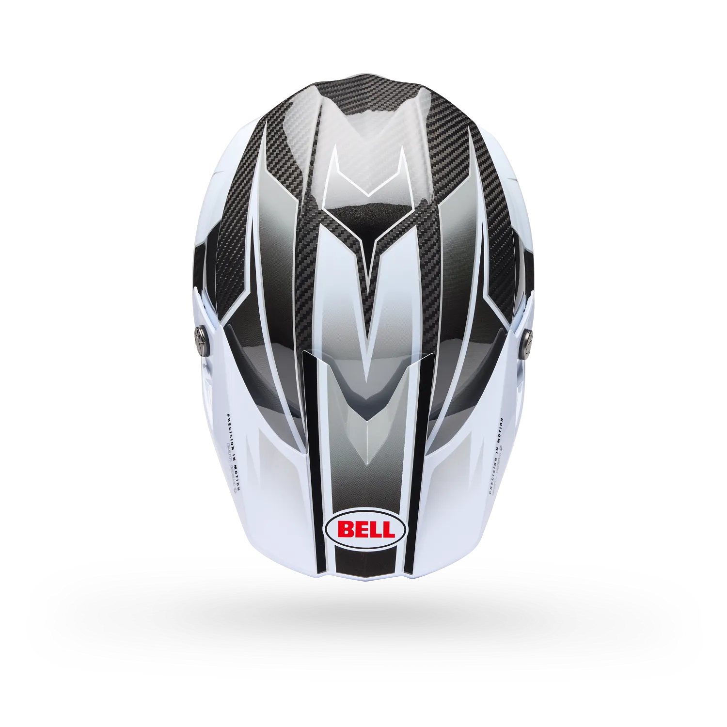 BELL Moto-10 SPHERICAL GRID MX | Enduro Helmet (Carbon/White/Black/Grey)