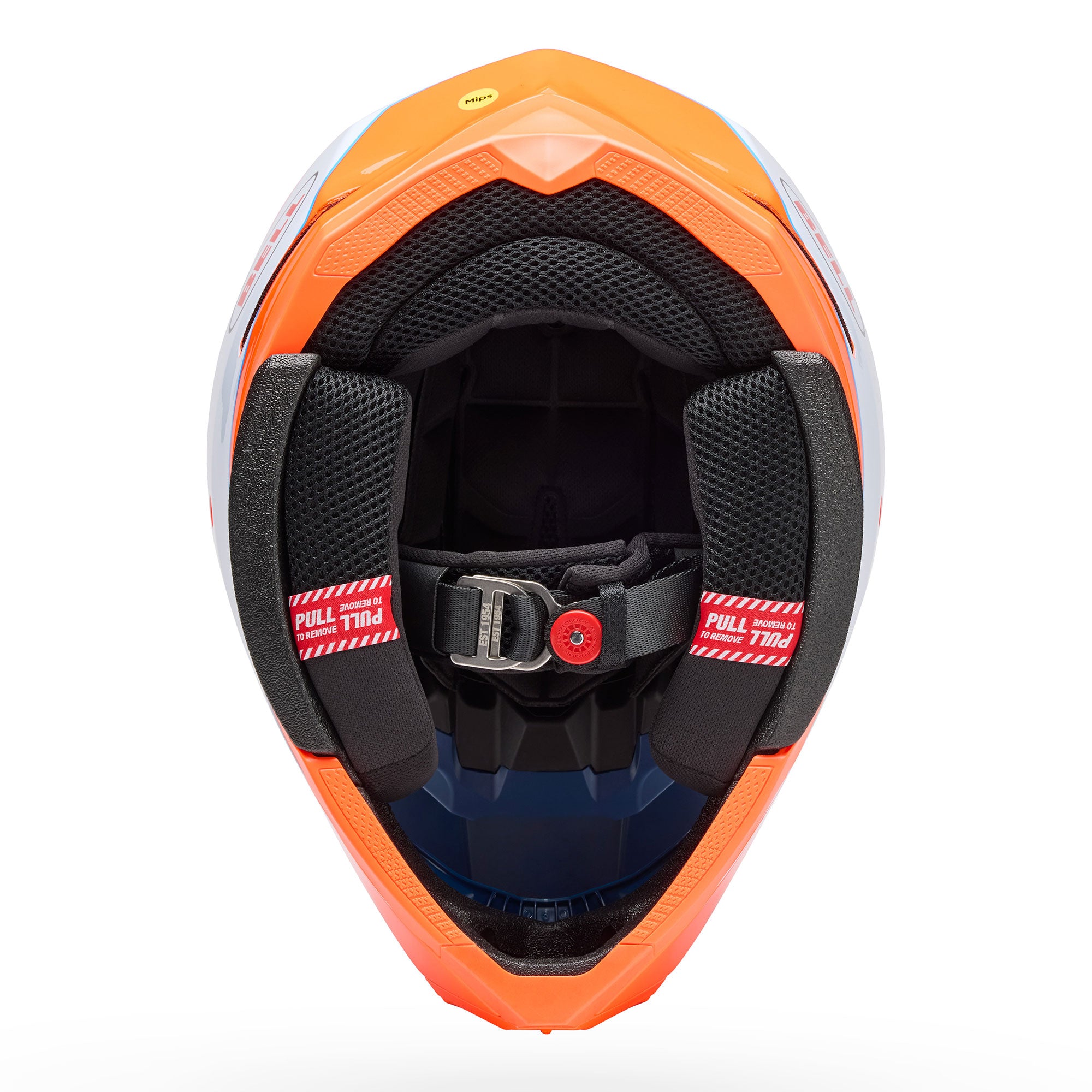 BELL Moto-10 Mips FALCON MX | Enduro Helmet (Orange/Blue/White)