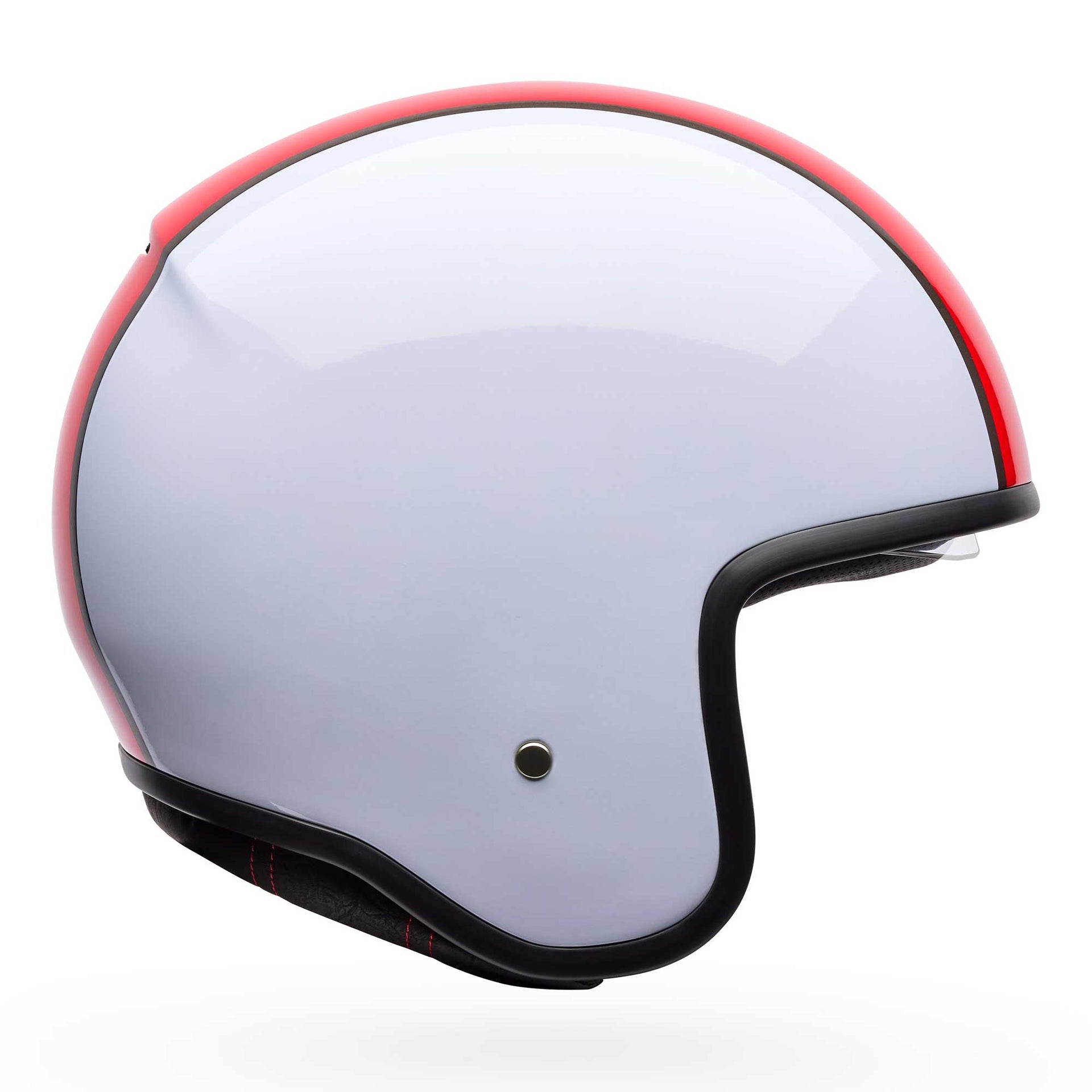 Bell Open Face Motorcycle Helmet - TX-501 RALLY (Red / White)
