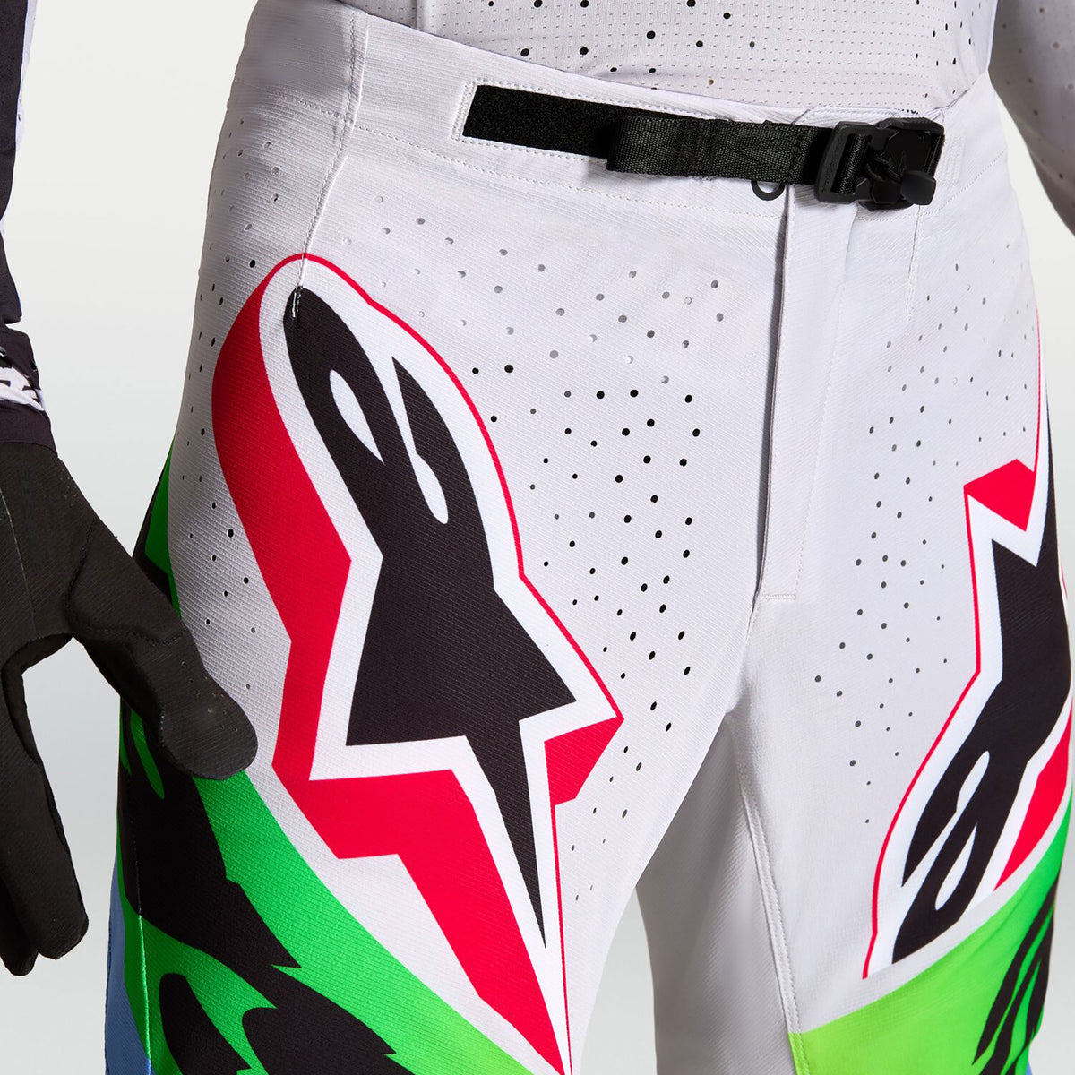 Alpinestars SuperTech DYNA Gear Set (Light Lilac/Green Fluo/Black)