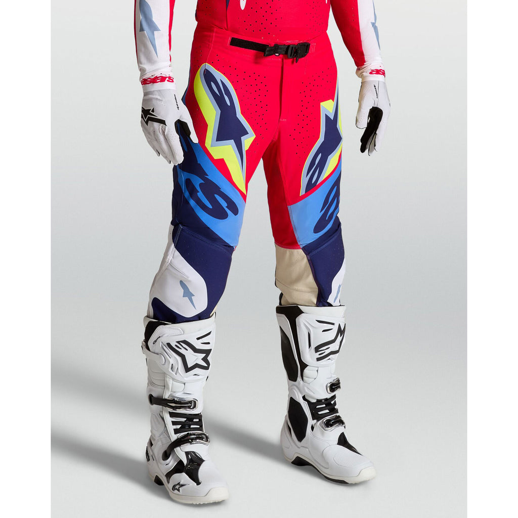 Alpinestars SuperTech DYNA Kit Deal (Fire Red/White/Navy Blue)