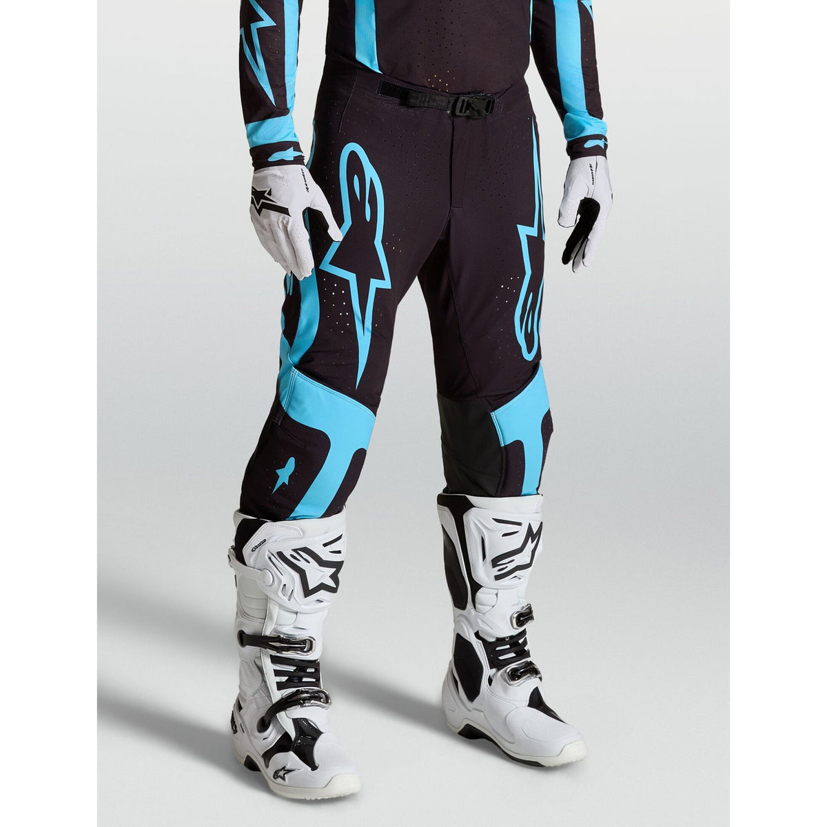 Alpinestars Supertech VESTA MX Pants (Black/Turquoise)
