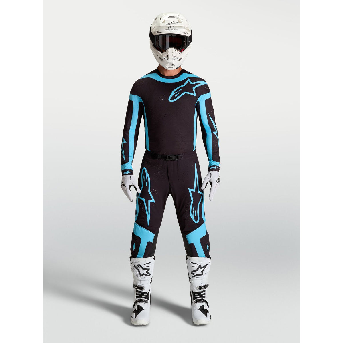 Alpinestars Supertech VESTA MX Pants (Black/Turquoise)