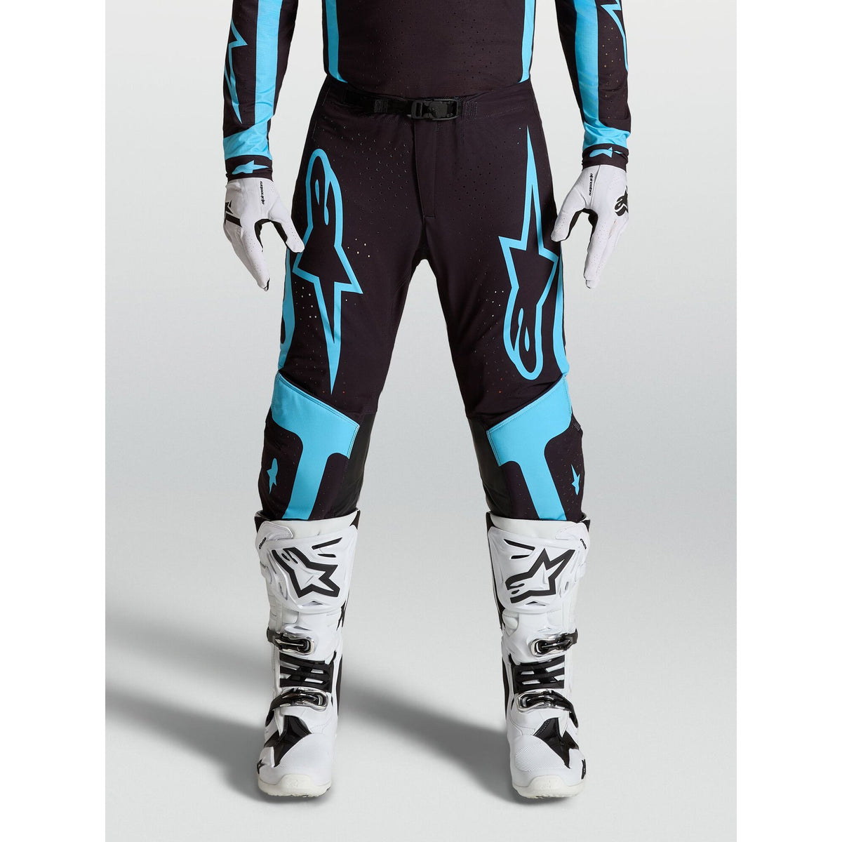 Alpinestars Supertech VESTA MX Pants (Black/Turquoise)