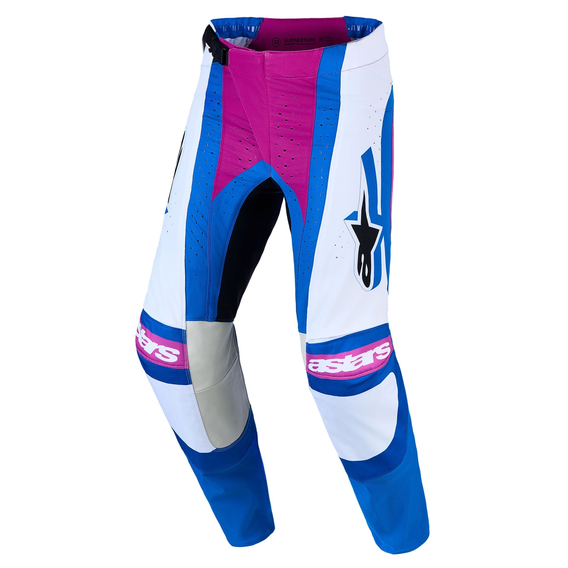 Alpinestars Techstar MAVEN MX Pants (White/Hot Coral/Blithe Blue)