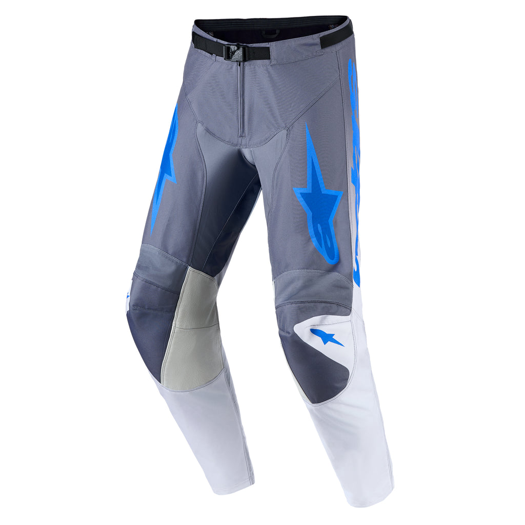 Alpinestars Racer AMBER MX Gear Set (Ash Gray/Light Lilac/Ucla Blue)