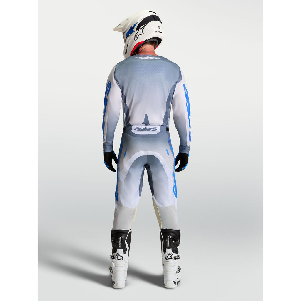 Alpinestars Racer AMBER MX Gear Set (Ash Gray/Light Lilac/Ucla Blue)