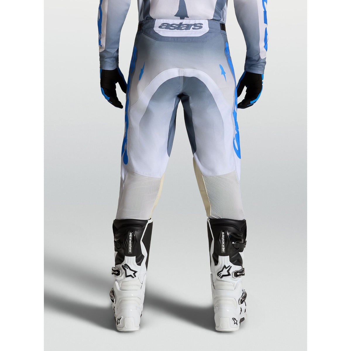 Alpinestars Racer AMBER MX Gear Set (Ash Gray/Light Lilac/Ucla Blue)