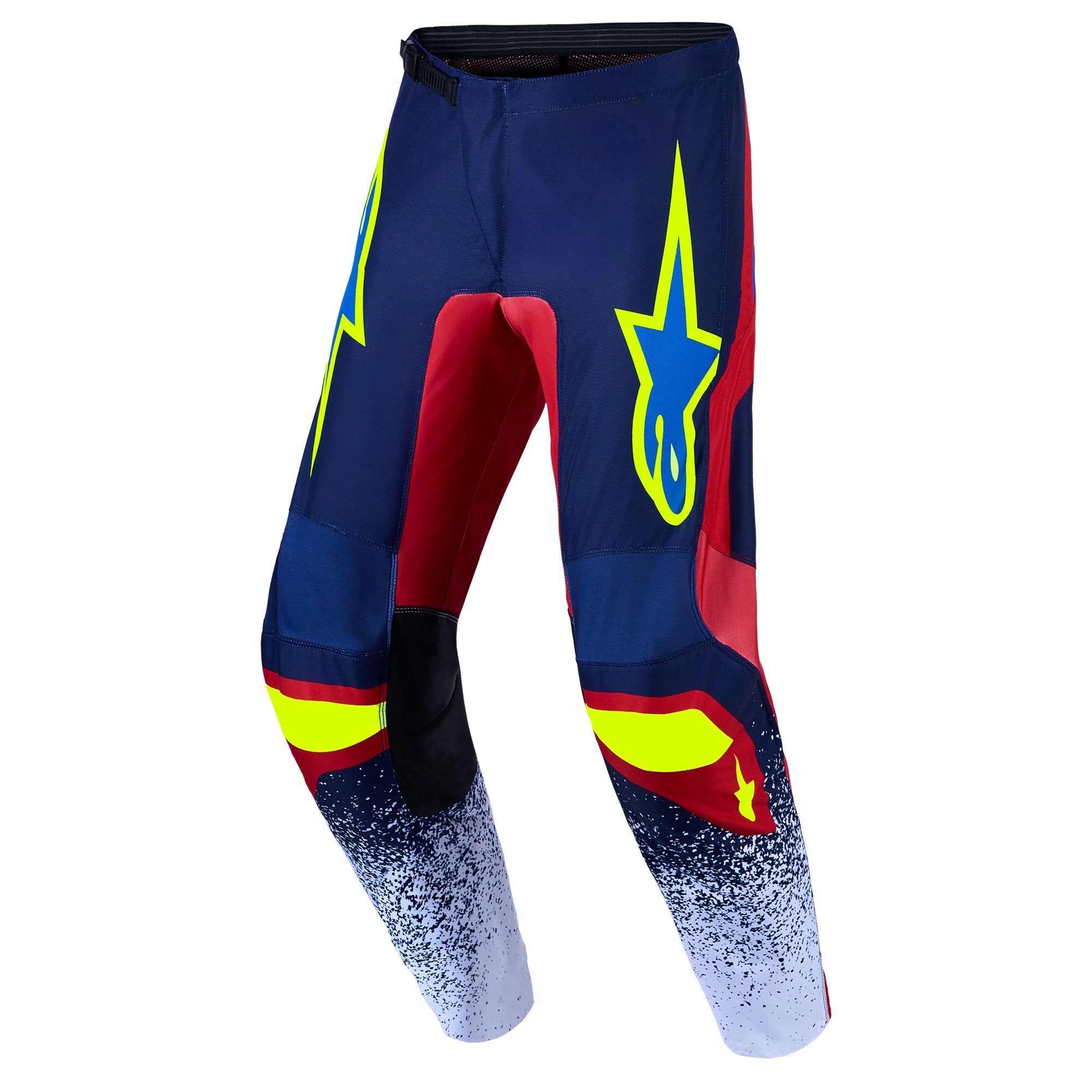 Alpinestars Fluid DRAG MX Gear Set (Blue Navy/Fire Red/White)