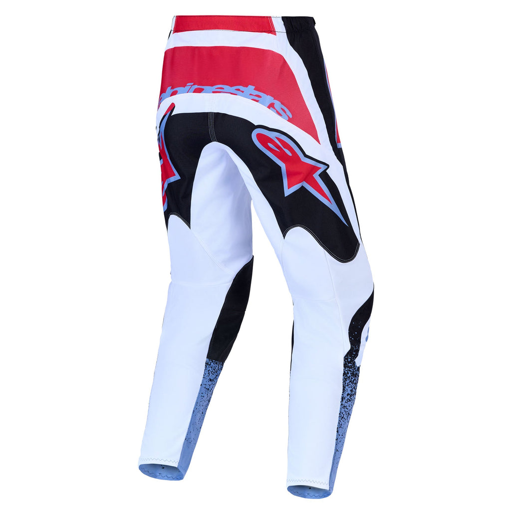 Alpinestars Fluid DRAG MX Pants (Black/White/Light Blue/Red Fluo)