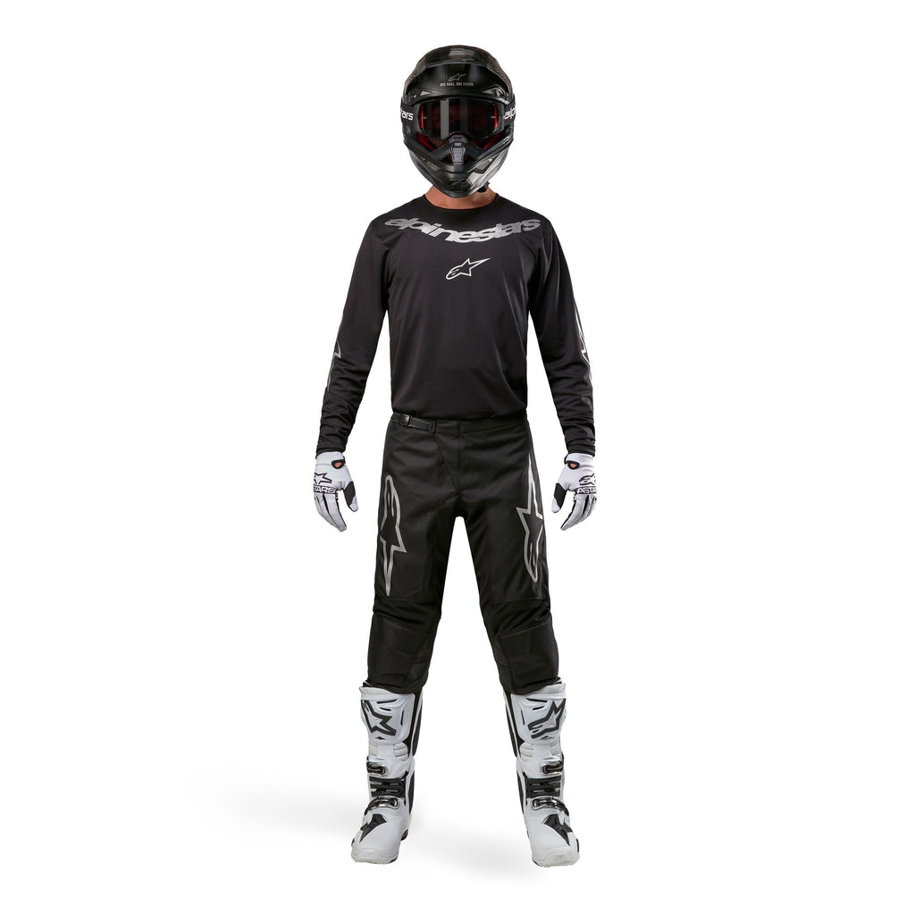Alpinestars Fluid Graphite MX Gear Set (Black/Silver)