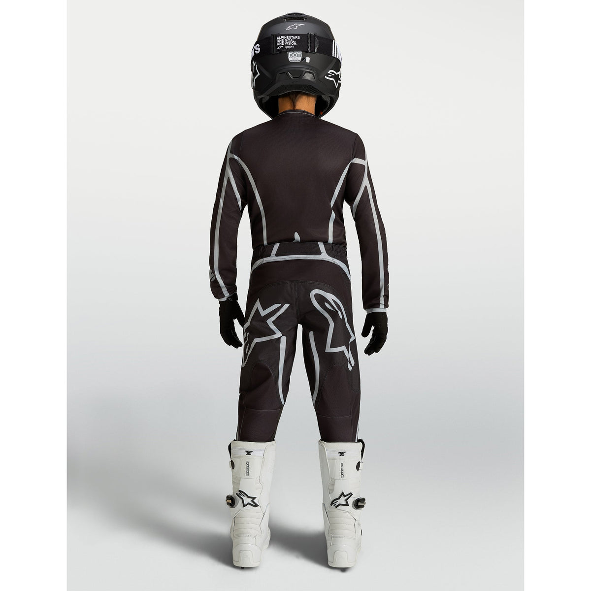 Alpinestars Youth Fluid APEX MX Pants (Black/Silver)